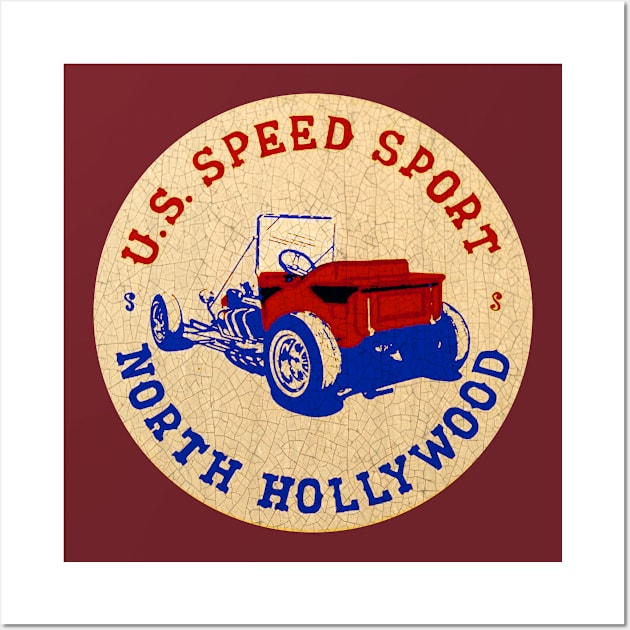 US Speed Sport Wall Art by Midcenturydave